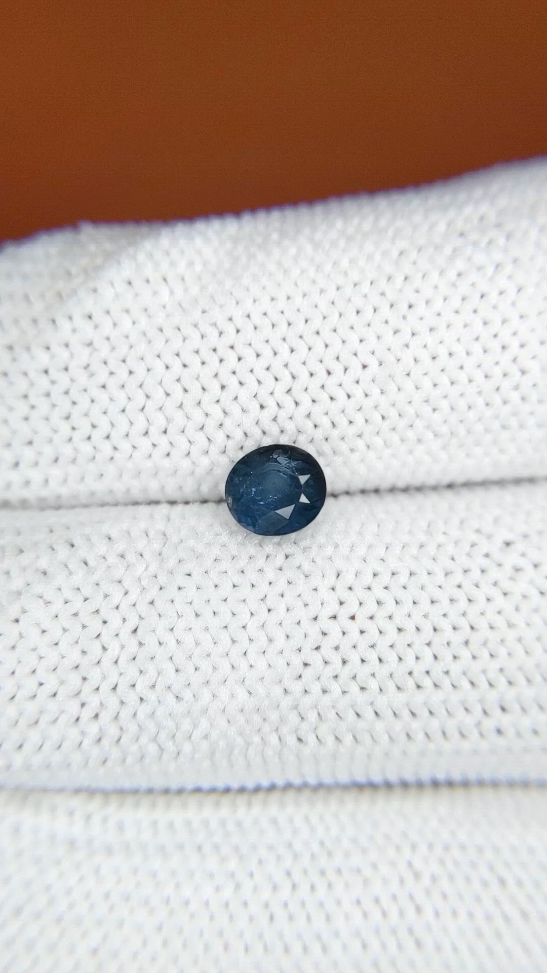 0.91 Ct. Blue Sapphire from Ceylon (Sri Lanka) Size Video