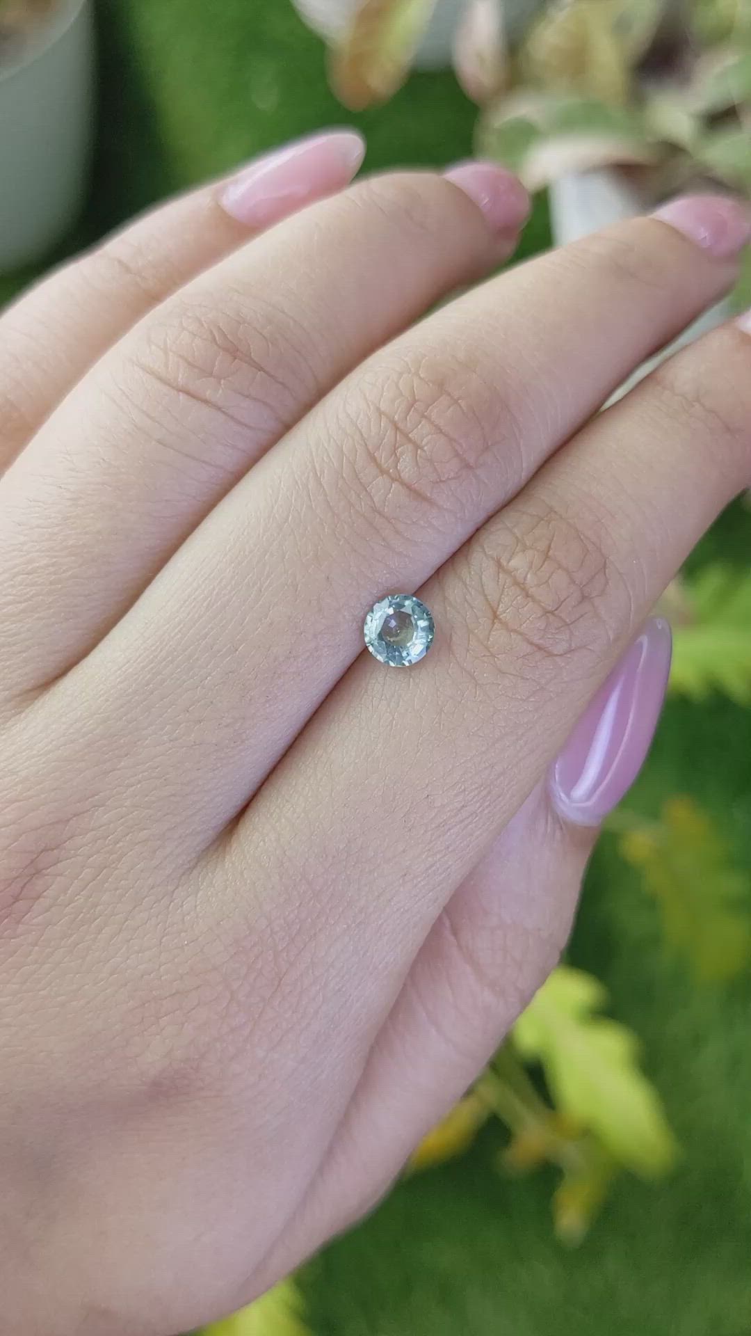 0.79 Ct. Green Sapphire from Ceylon (Sri Lanka) Size Video