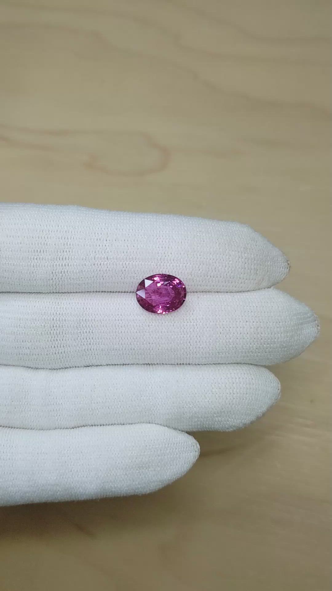 4.01 Ct. Pink Sapphire from Madagascar Size Video