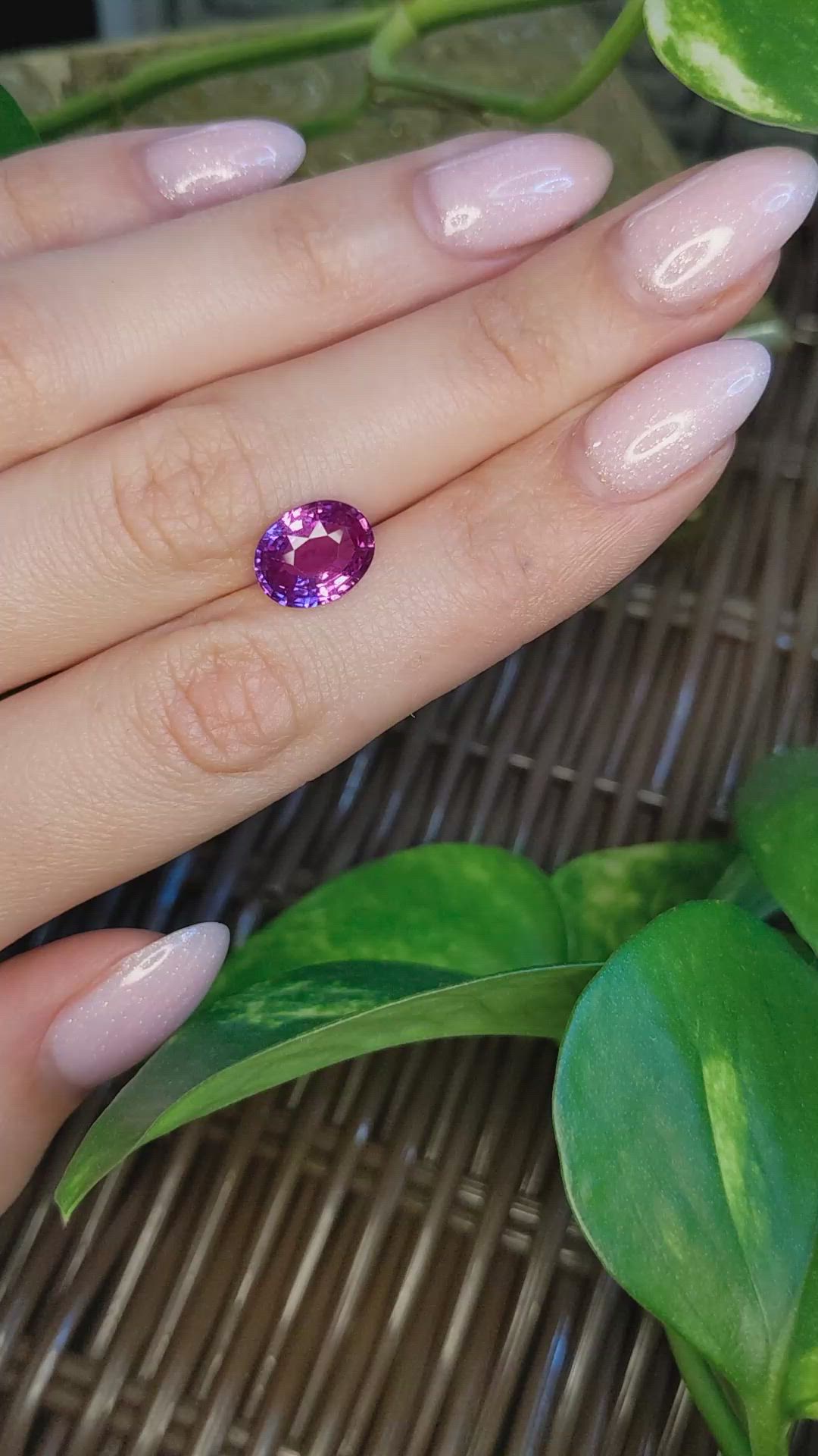 4.01 Ct. Pink Sapphire from Madagascar Size Video