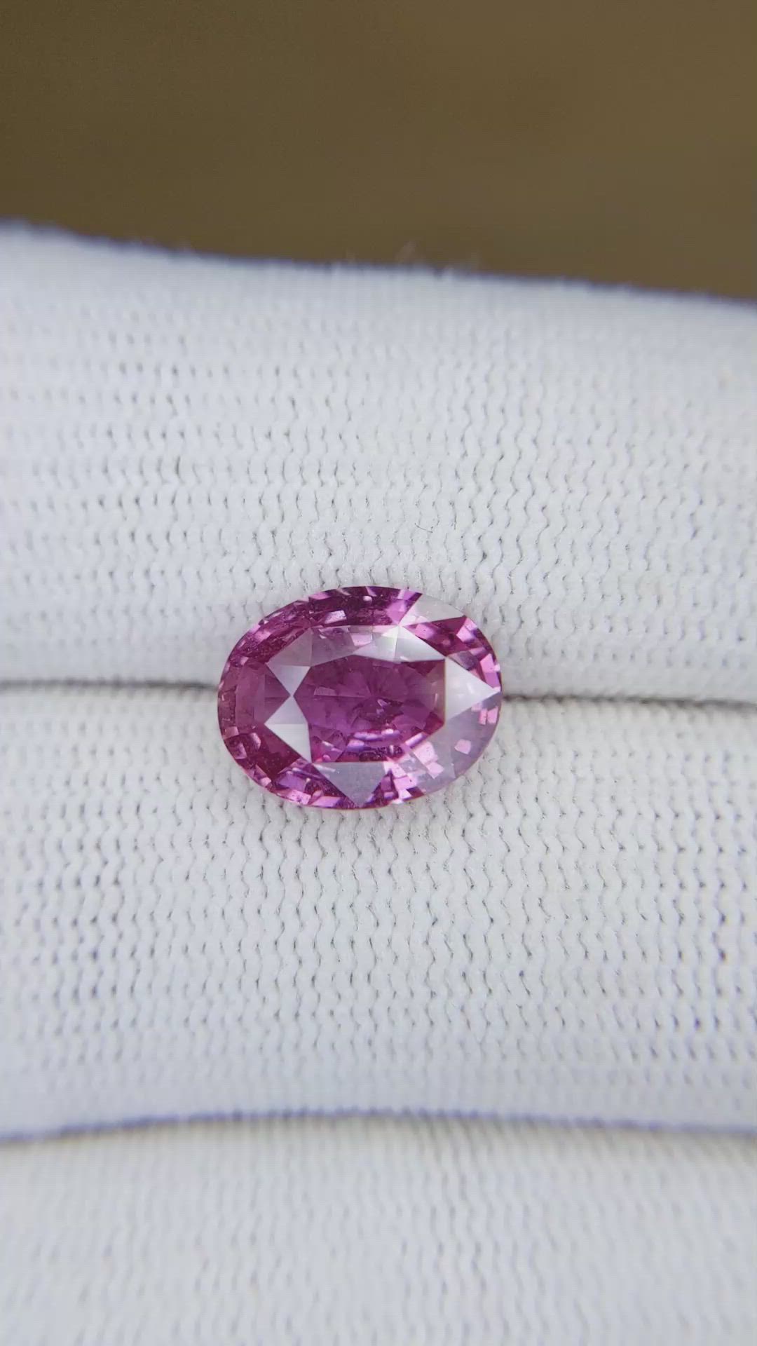 4.01 Ct. Pink Sapphire from Madagascar Size Video
