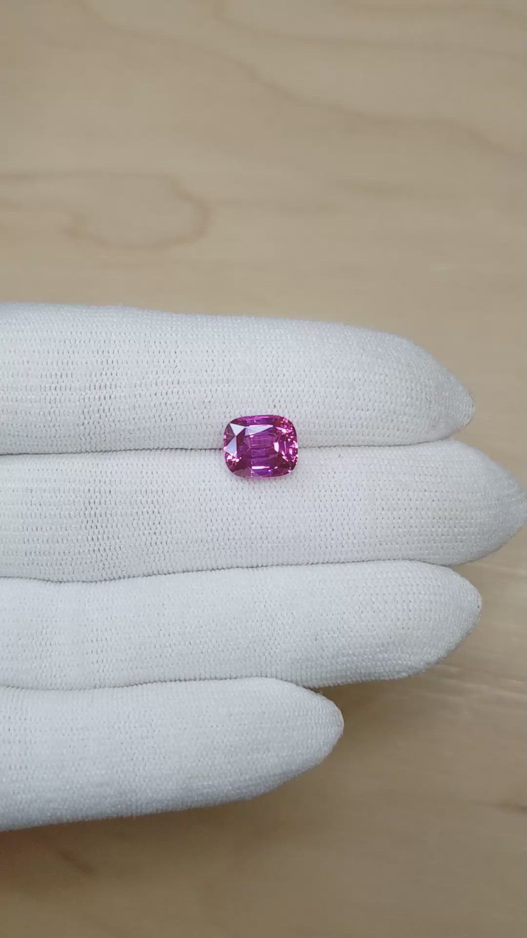 5.13 Ct. Pink Sapphire from Ceylon (Sri Lanka) Size Video