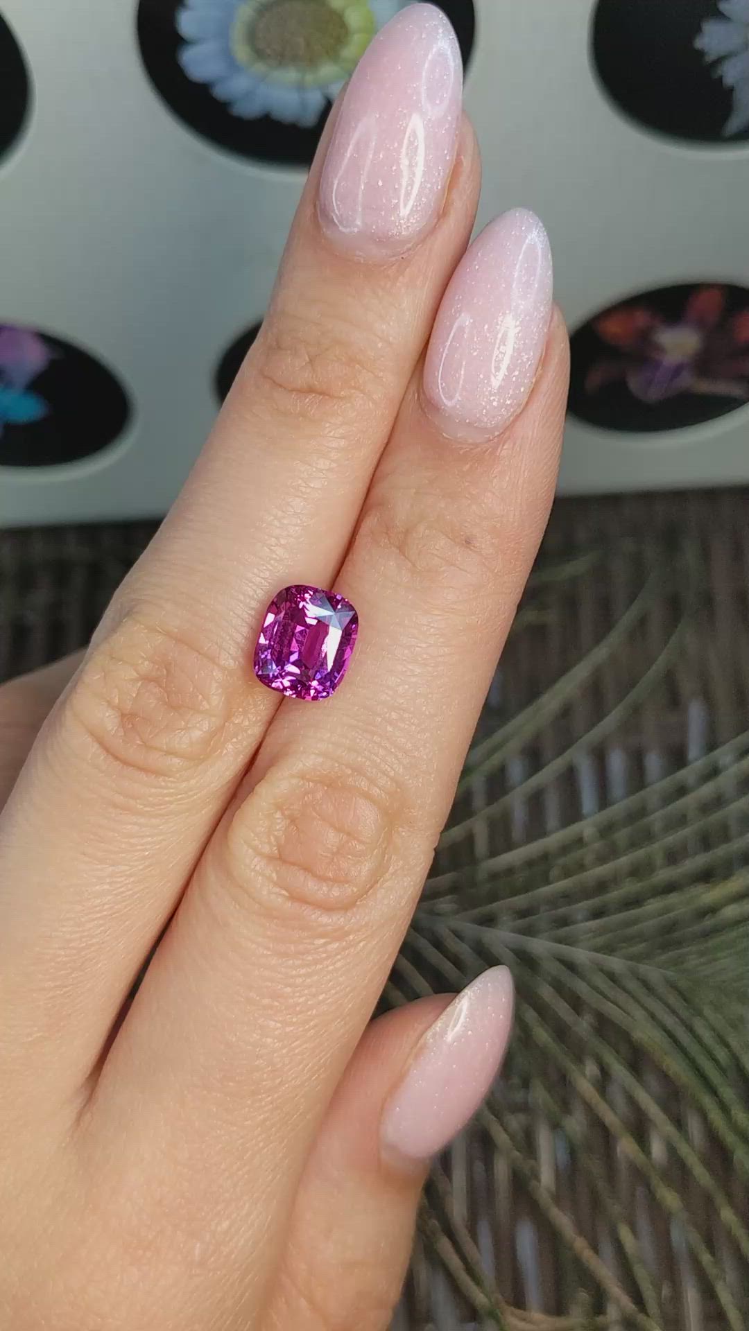 5.13 Ct. Pink Sapphire from Ceylon (Sri Lanka) Size Video