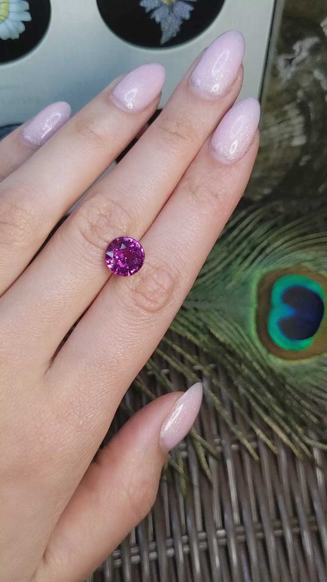 4.68 Ct. Pink Sapphire from Madagascar Size Video