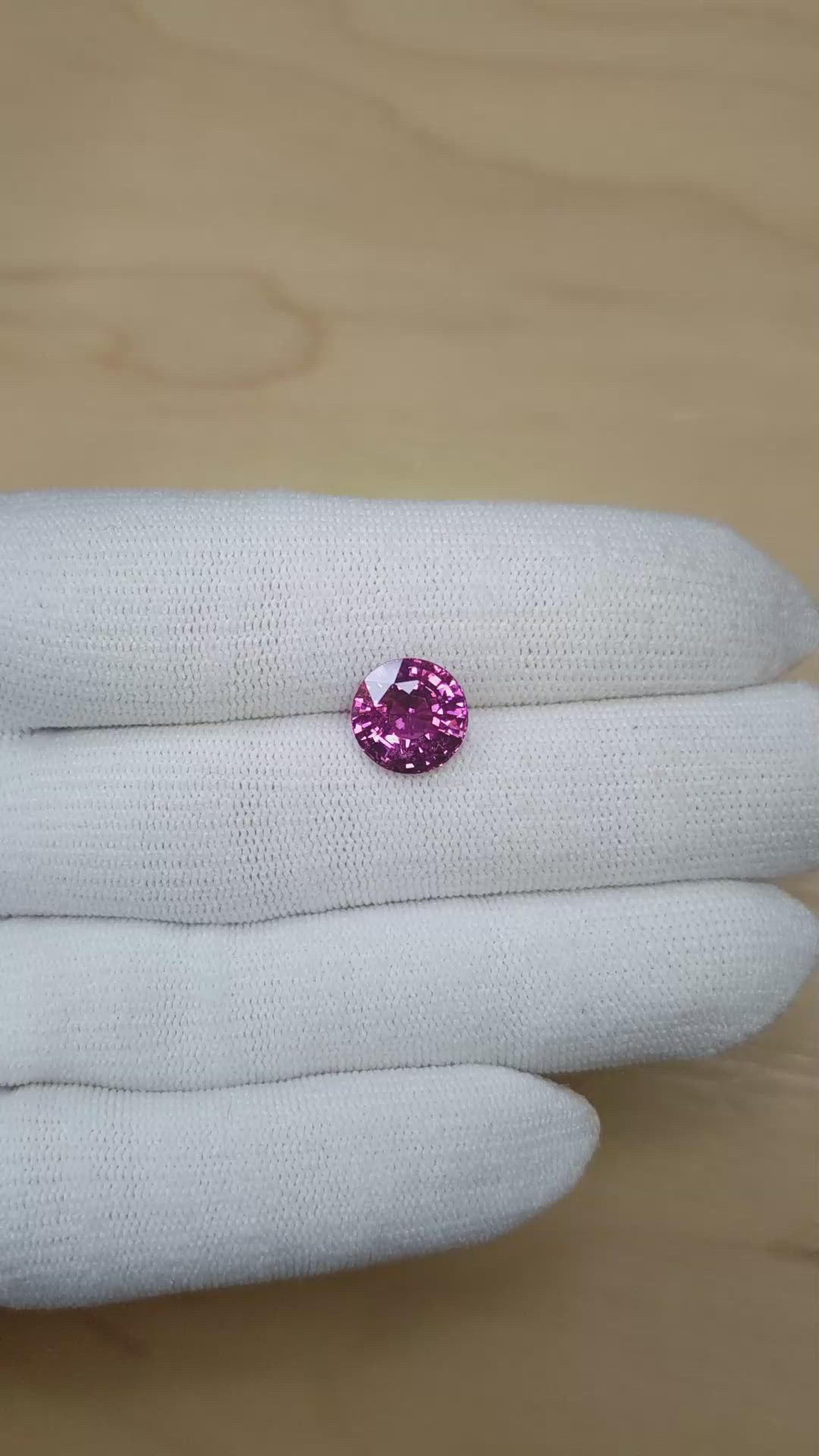 4.68 Ct. Pink Sapphire from Madagascar Size Video