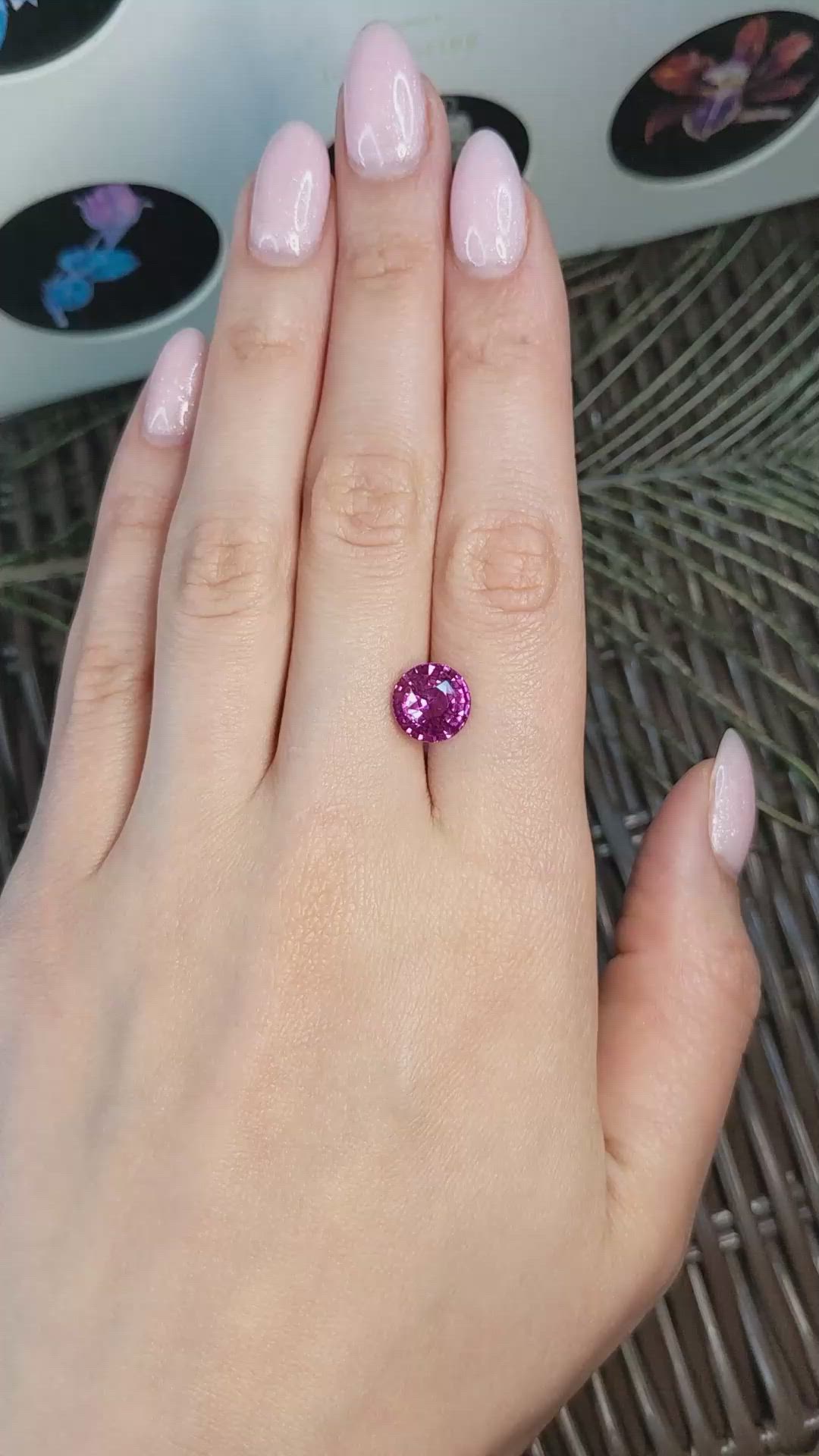 4.68 Ct. Pink Sapphire from Madagascar Size Video