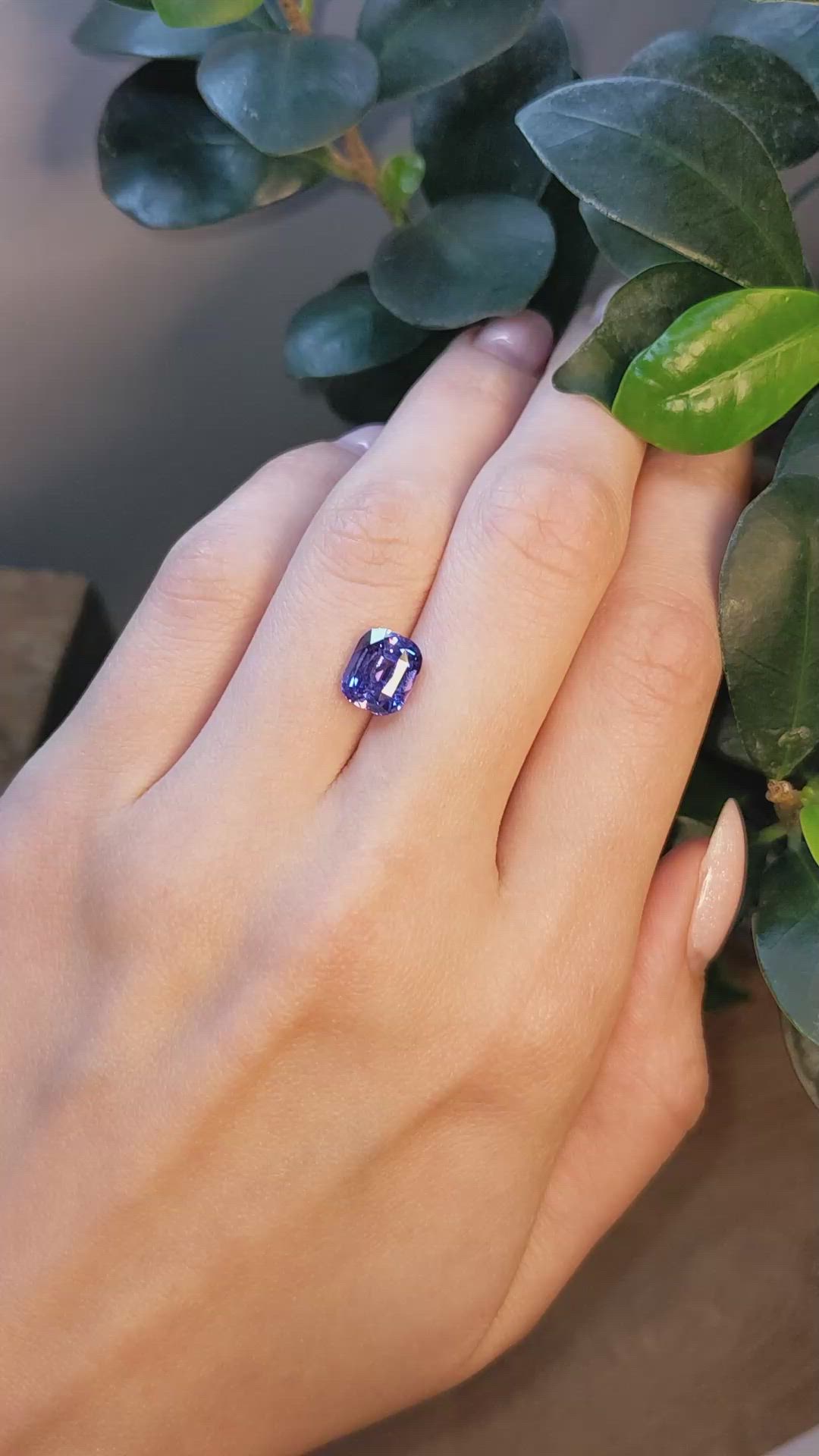 4.23 Ct. Color Change Sapphire from Madagascar Size Video