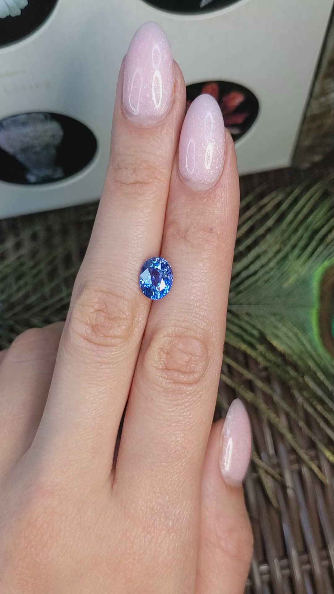 3.09 Ct. Blue Sapphire from Madagascar Size Video