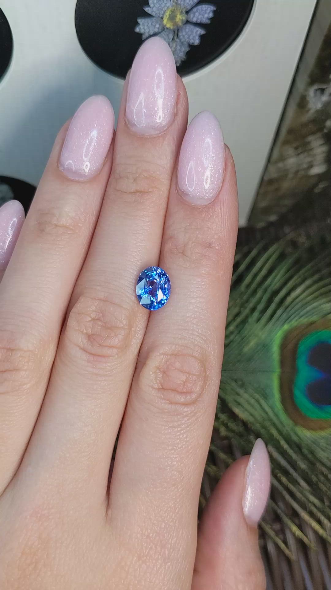 3.09 Ct. Blue Sapphire from Madagascar Size Video