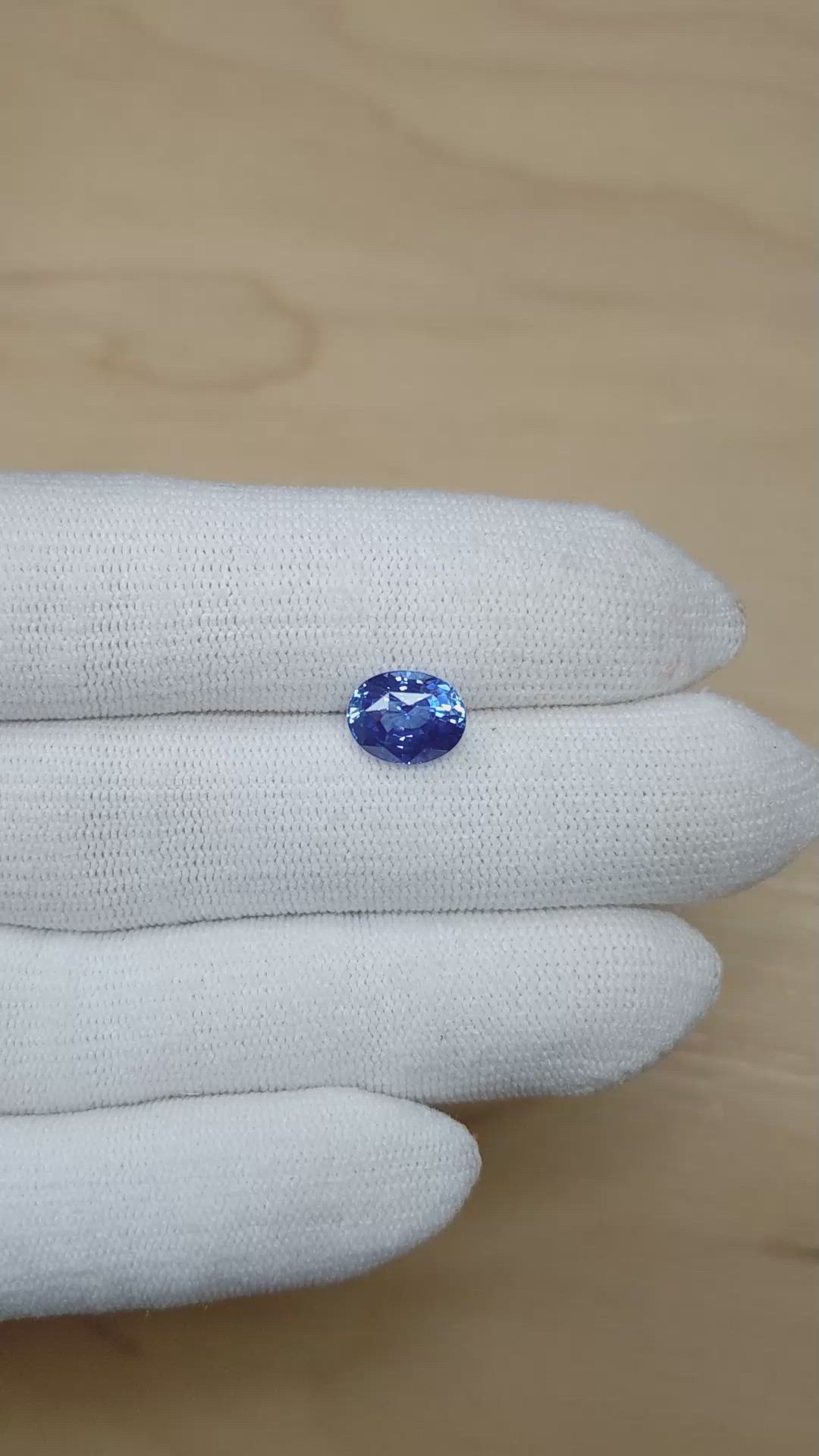 3.09 Ct. Blue Sapphire from Madagascar Size Video