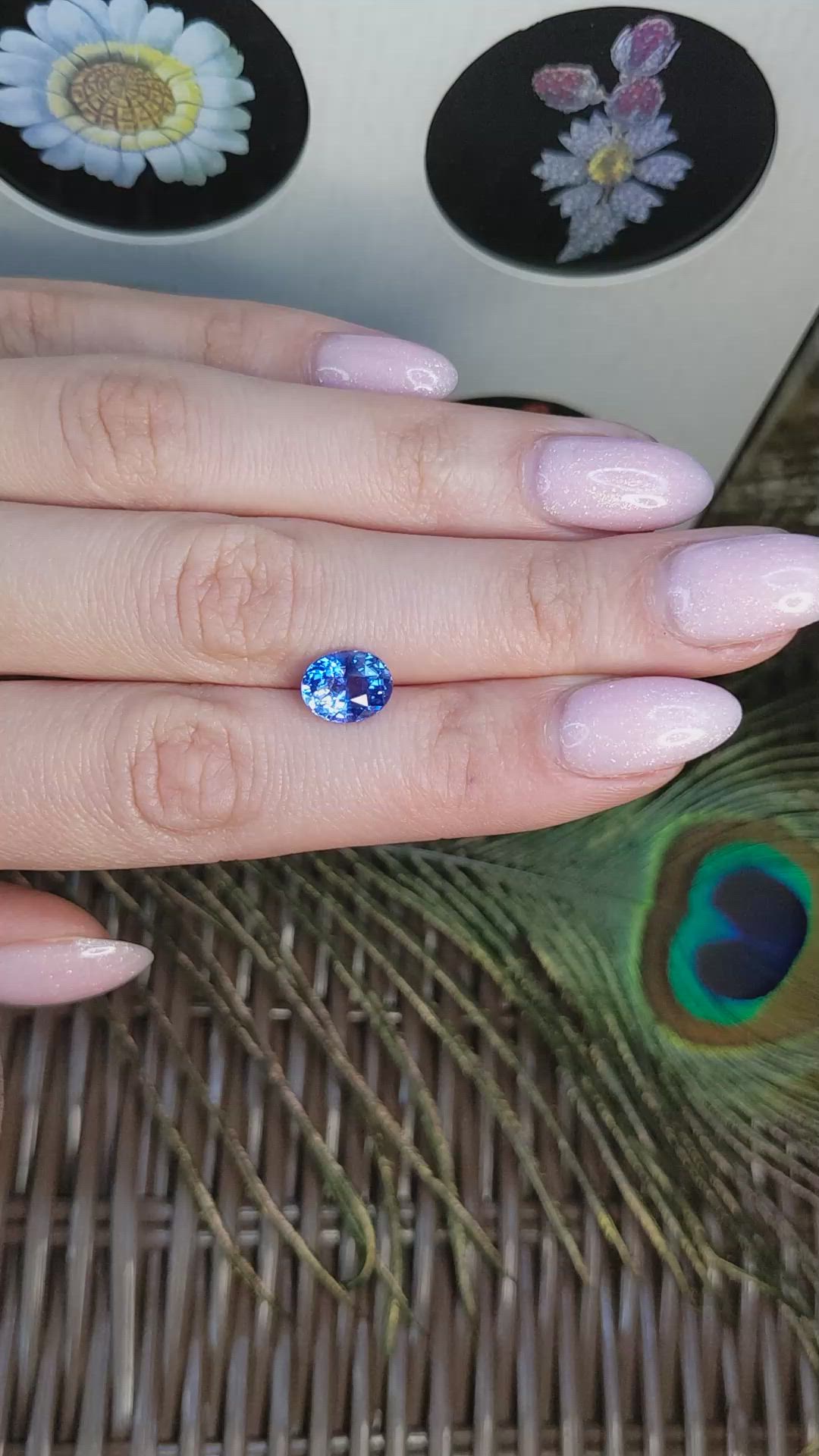 3.09 Ct. Blue Sapphire from Madagascar Size Video