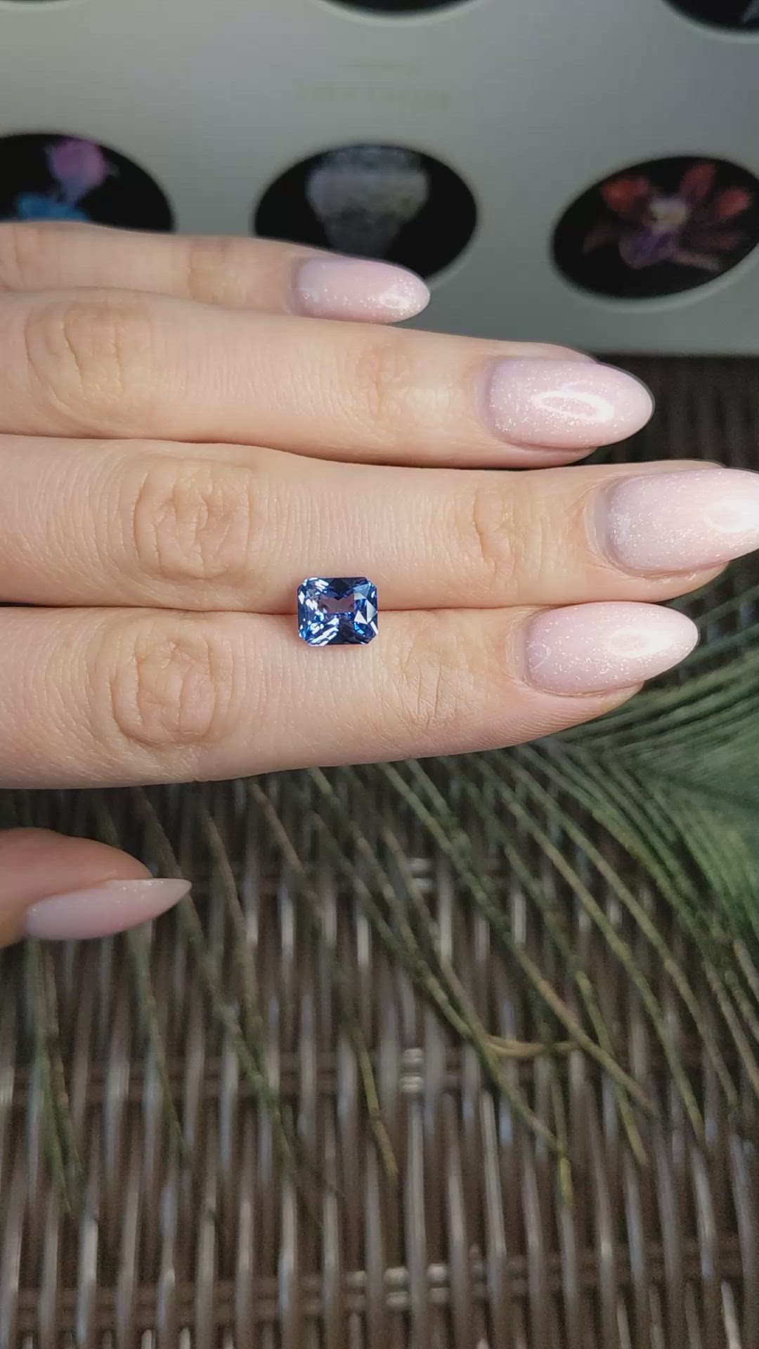 3.01 Ct. Blue Sapphire from Ceylon (Sri Lanka) Size Video