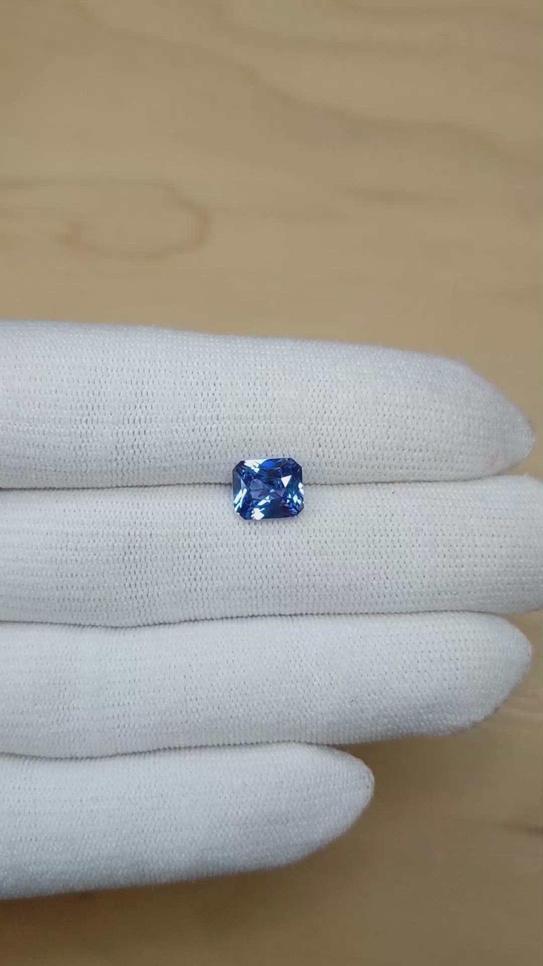 3.01 Ct. Blue Sapphire from Ceylon (Sri Lanka) Size Video