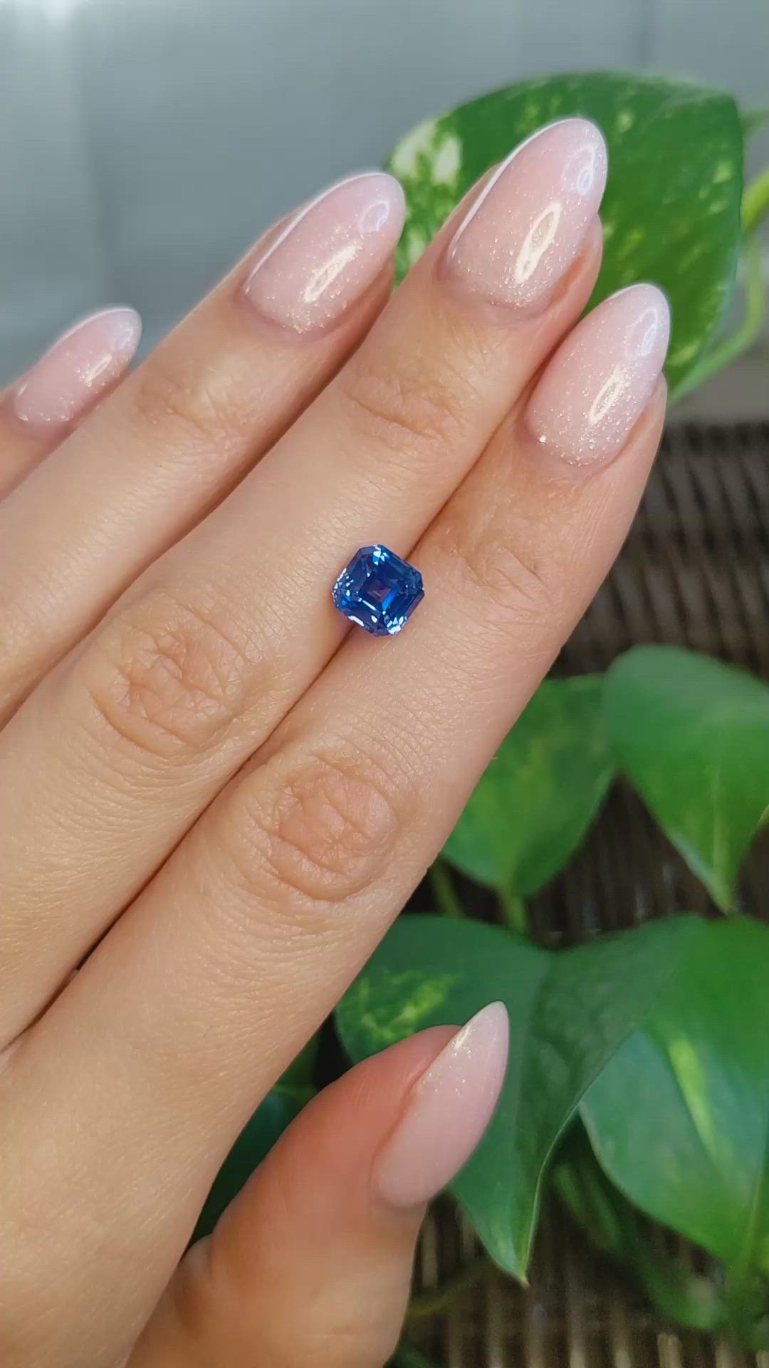 2.65 Ct. Blue Sapphire from Ceylon (Sri Lanka) Size Video