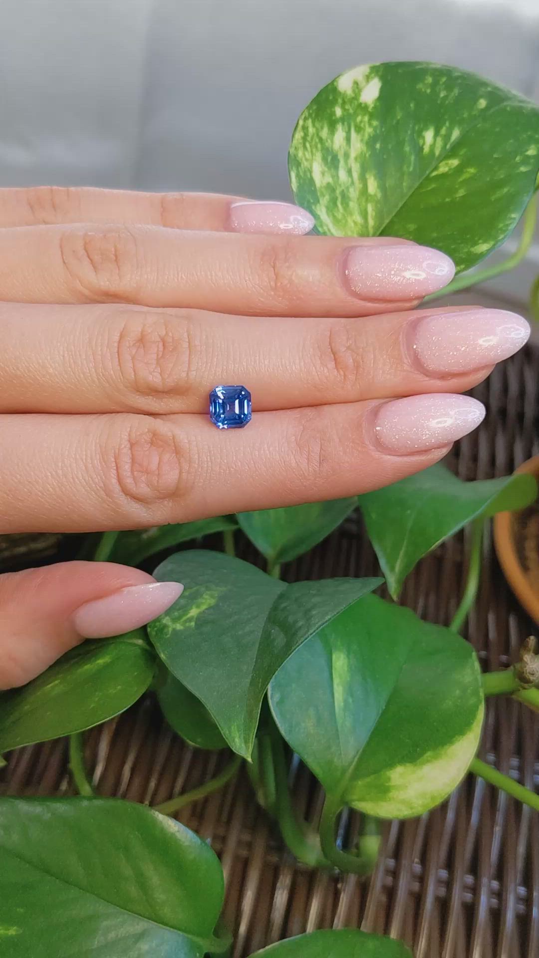 2.65 Ct. Blue Sapphire from Ceylon (Sri Lanka) Size Video