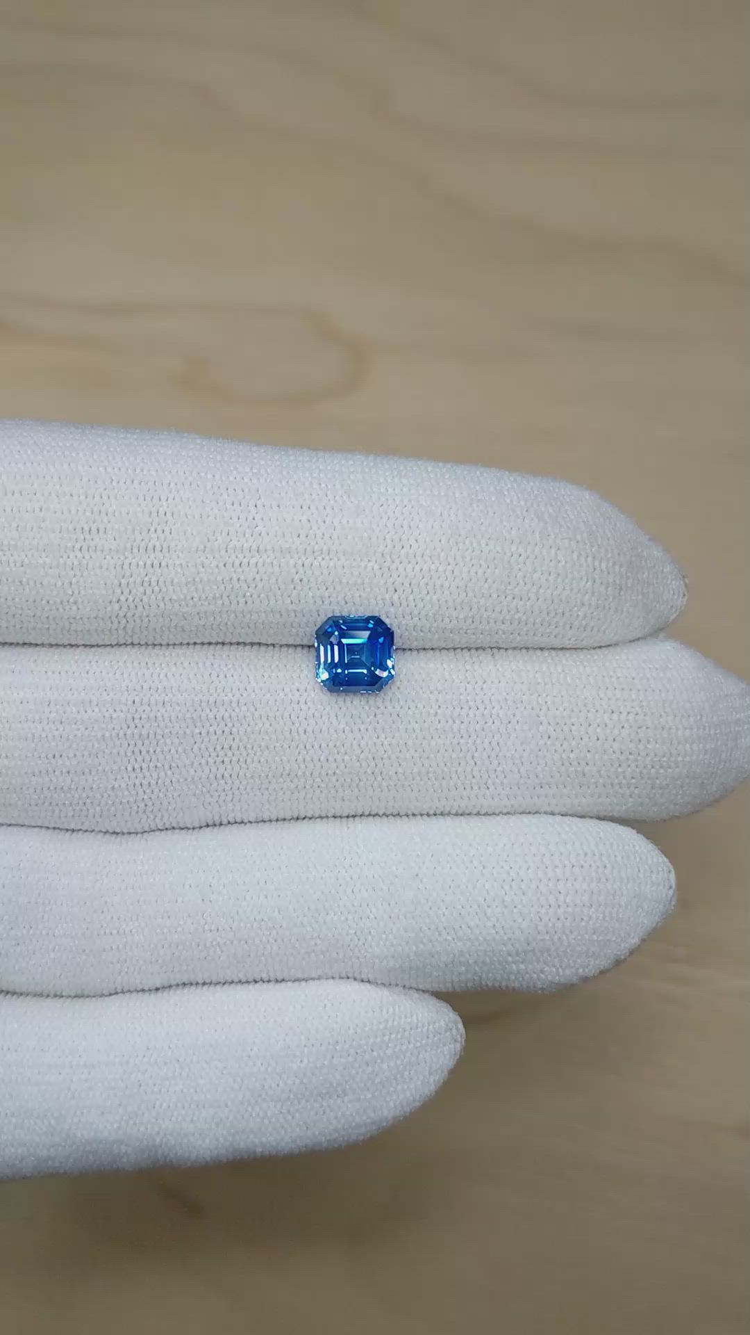 2.65 Ct. Blue Sapphire from Ceylon (Sri Lanka) Size Video