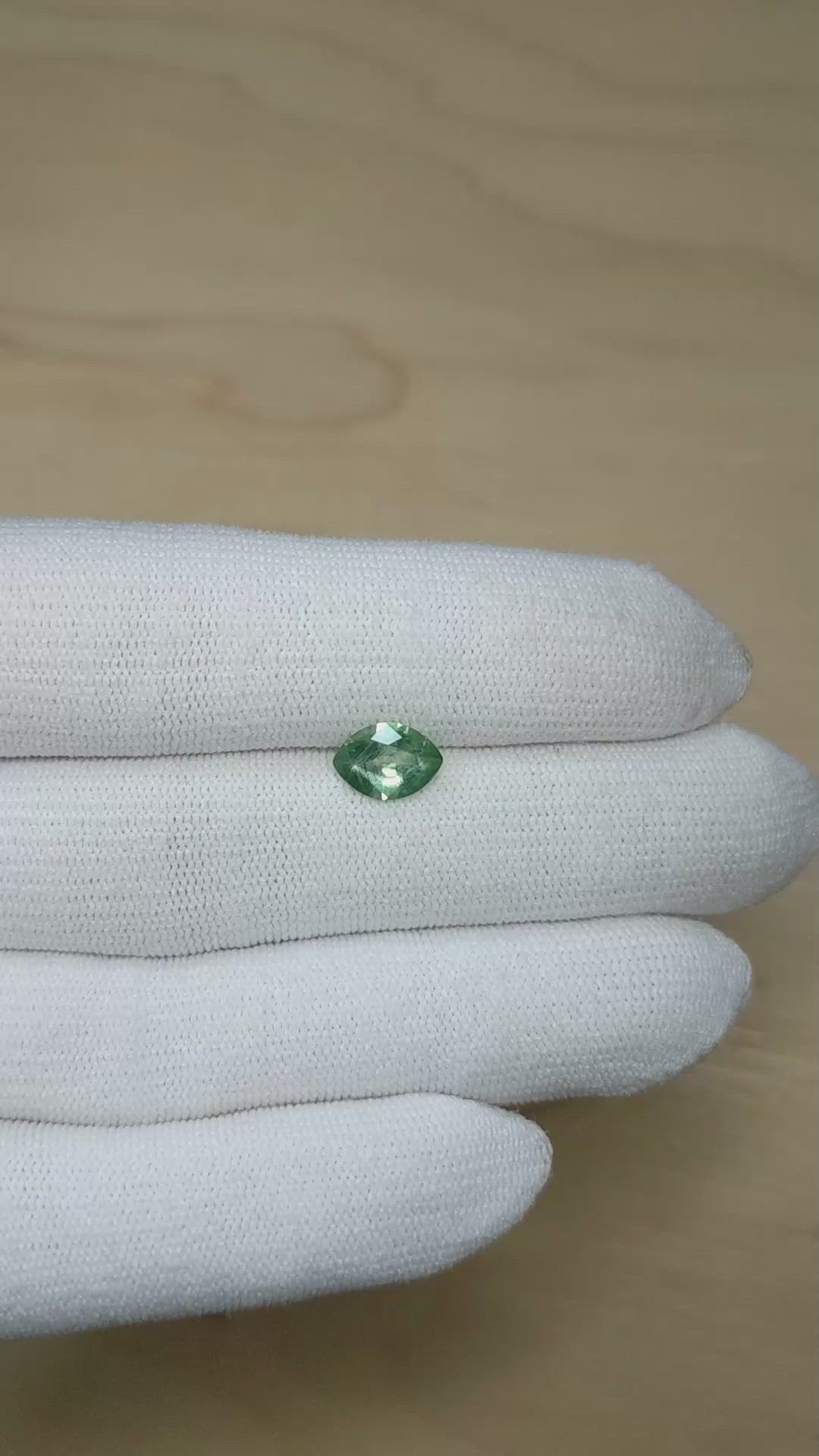 1.58 Ct. Green Sapphire from Montana Size Video