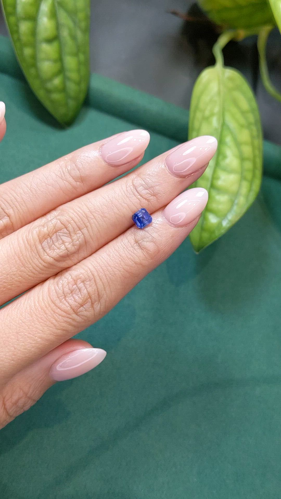 0.85 Ct. Blue Sapphire from Madagascar Size Video