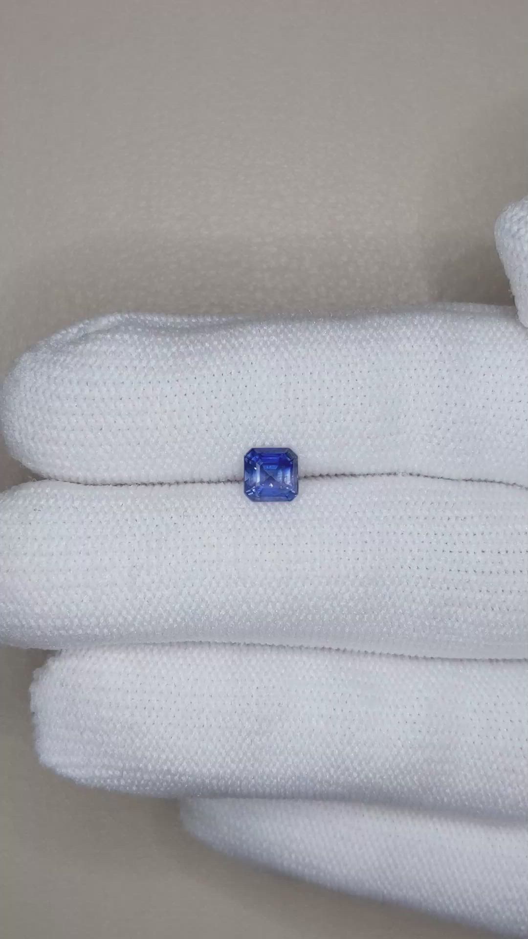 0.85 Ct. Blue Sapphire from Madagascar Size Video