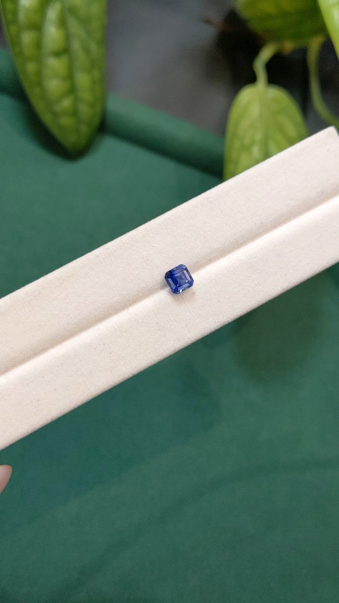 0.85 Ct. Blue Sapphire from Madagascar Size Video
