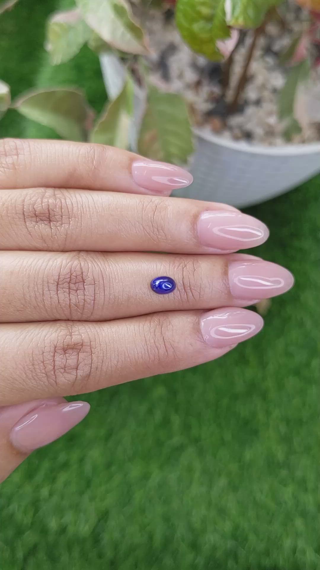 0.97 Ct. Blue Star Sapphire from Ceylon (Sri Lanka) Size Video