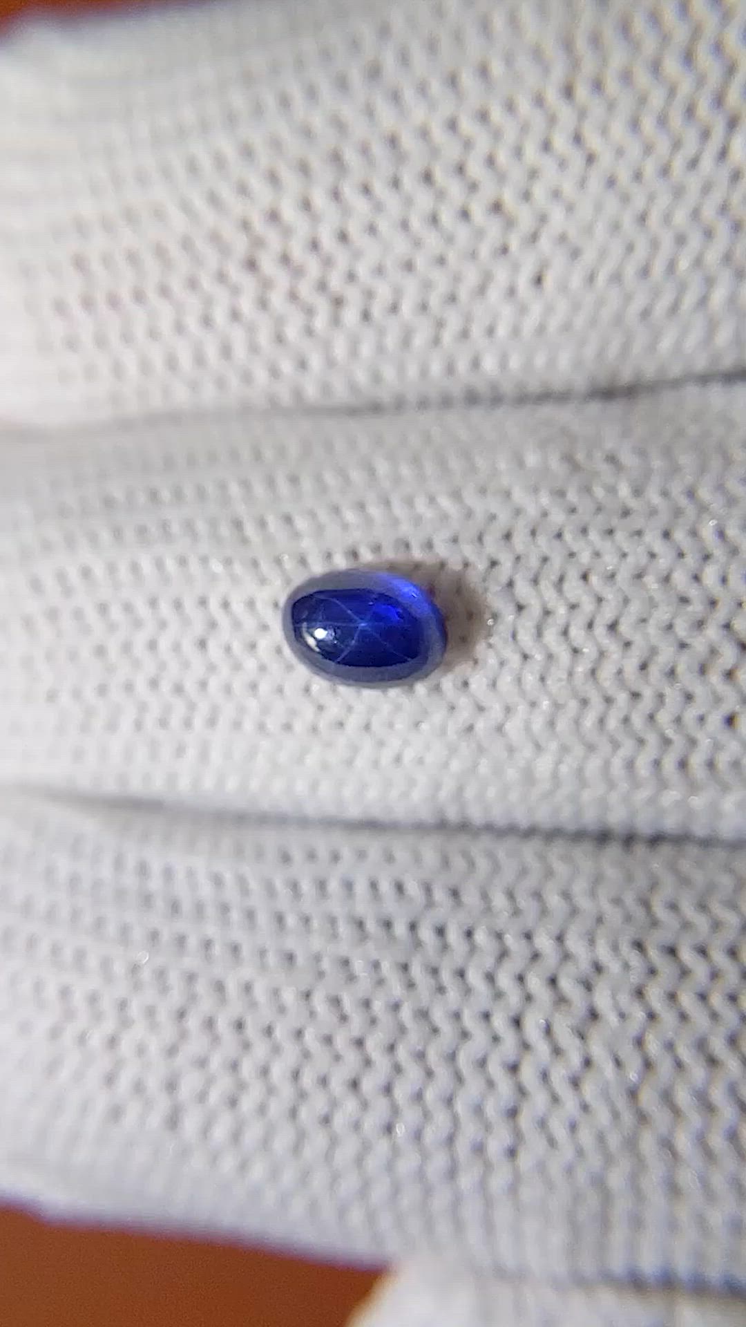 0.97 Ct. Blue Star Sapphire from Ceylon (Sri Lanka) Size Video