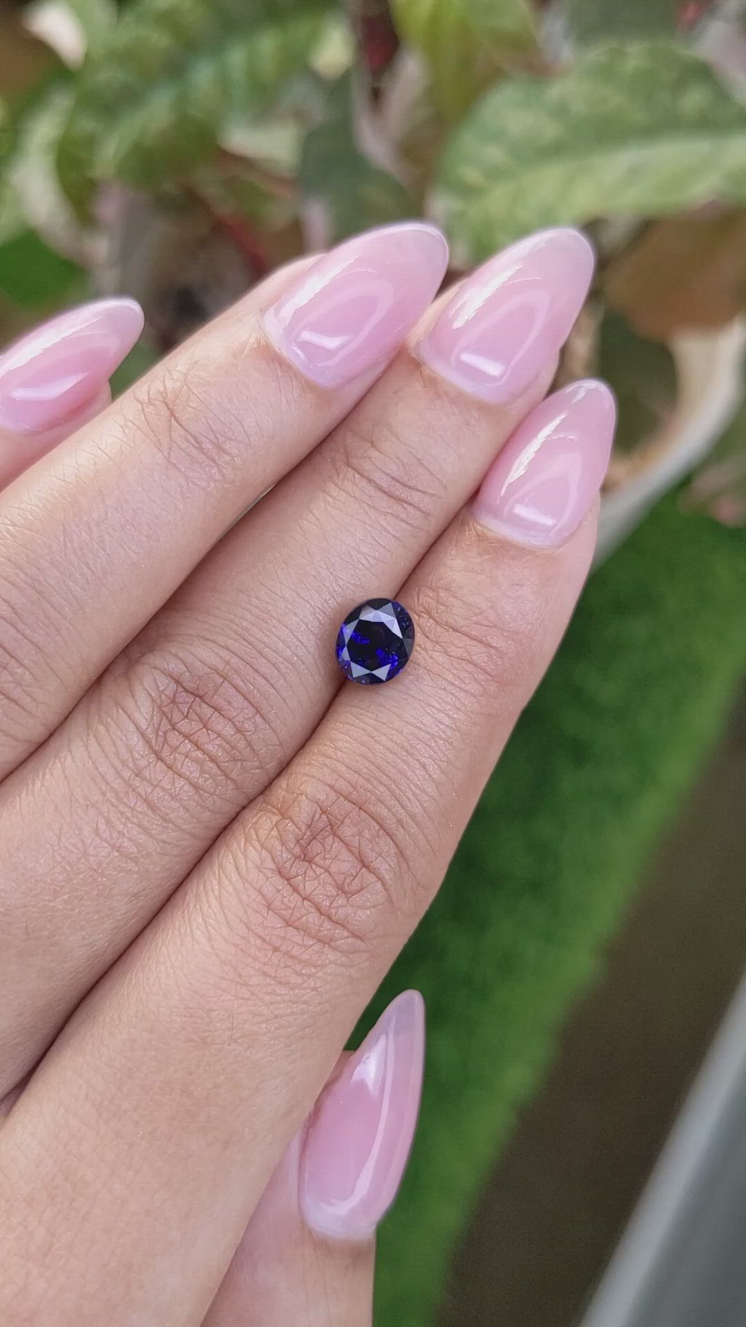2.01 Ct. Blue Sapphire from Ceylon (Sri Lanka) Size Video