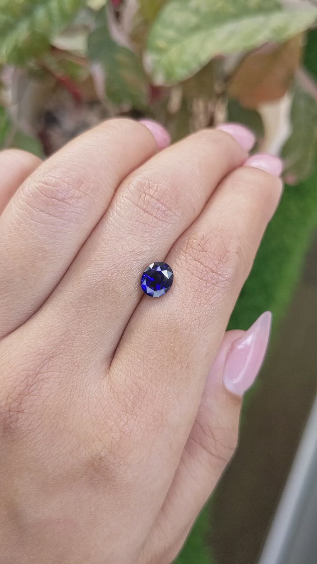 2.01 Ct. Blue Sapphire from Ceylon (Sri Lanka) Size Video