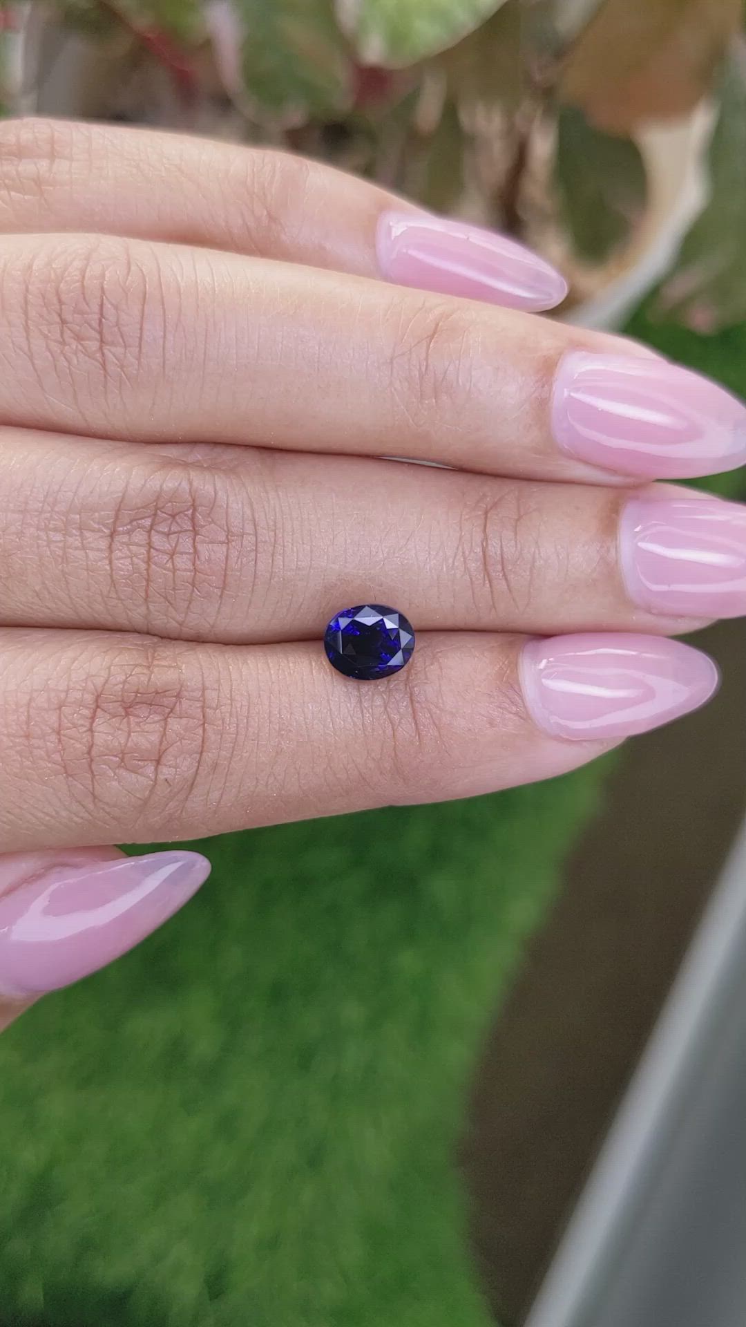 2.01 Ct. Blue Sapphire from Ceylon (Sri Lanka) Size Video