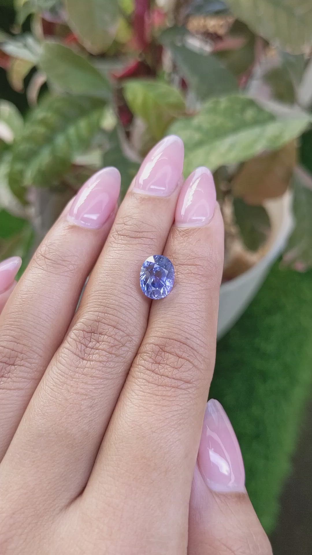 4.08 Ct. Blue Sapphire from Ceylon (Sri Lanka) Size Video