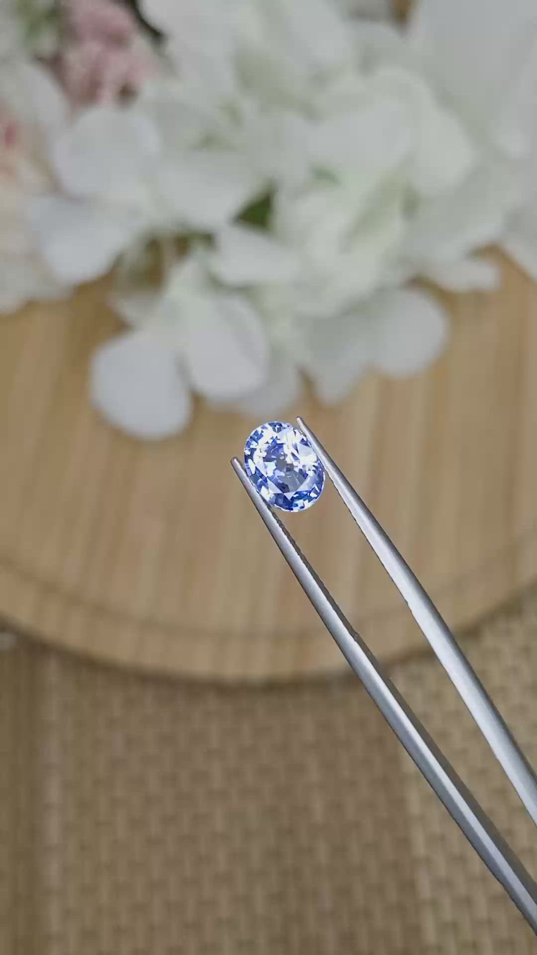 2.17 Ct. Blue Sapphire from Ceylon (Sri Lanka) Size Video