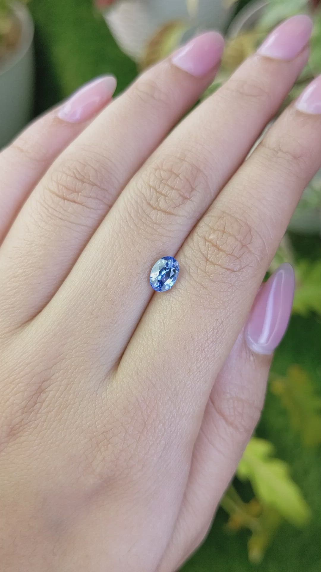 1.15 Ct. Blue Sapphire from Ceylon (Sri Lanka) Size Video