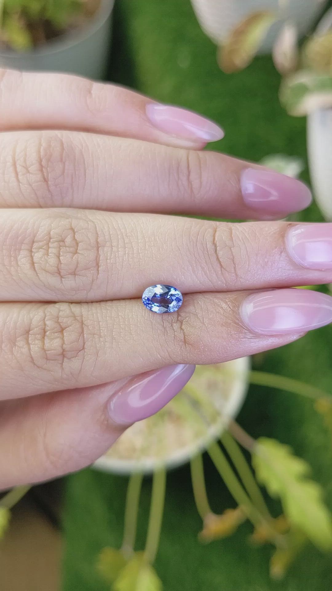 1.15 Ct. Blue Sapphire from Ceylon (Sri Lanka) Size Video