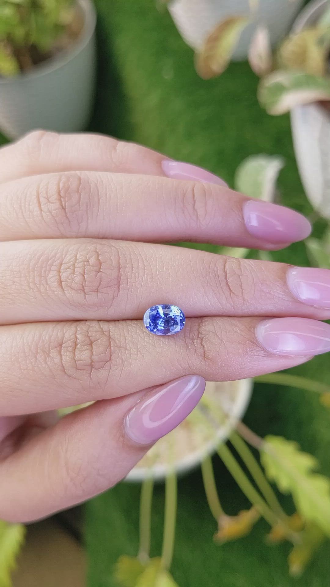 2.00 Ct. Blue Sapphire from Ceylon (Sri Lanka) Size Video