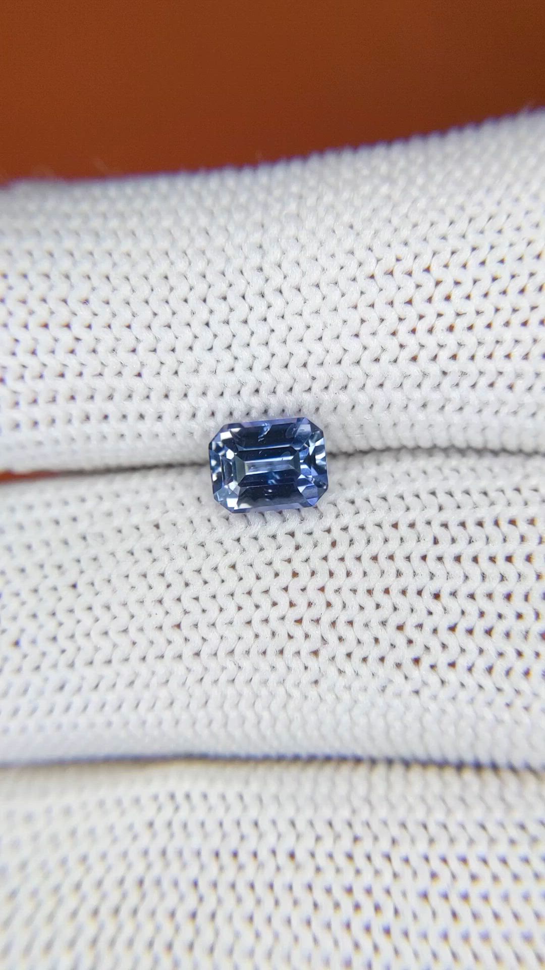 1.22 Ct. Violet Sapphire from Ceylon (Sri Lanka) Size Video