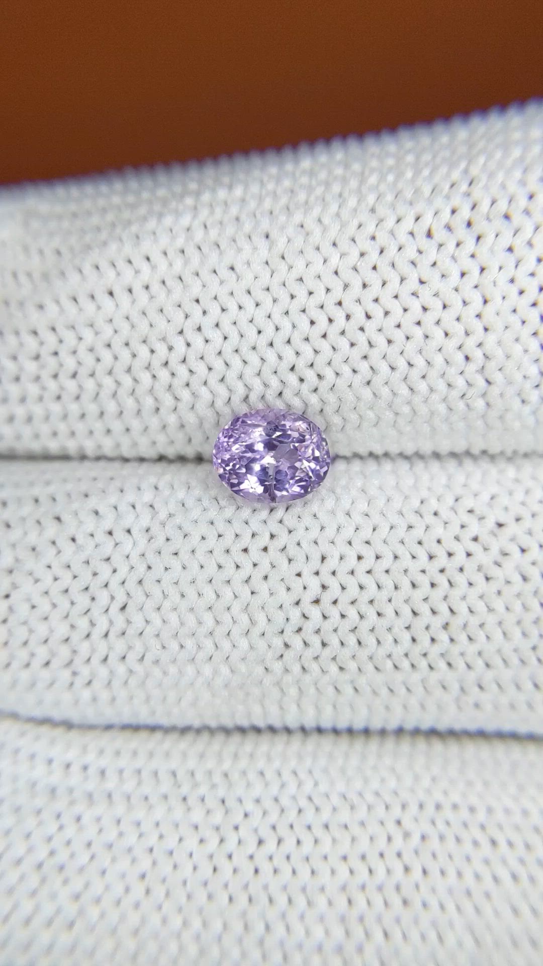 0.96 Ct. Purple Sapphire from Ceylon (Sri Lanka) Size Video