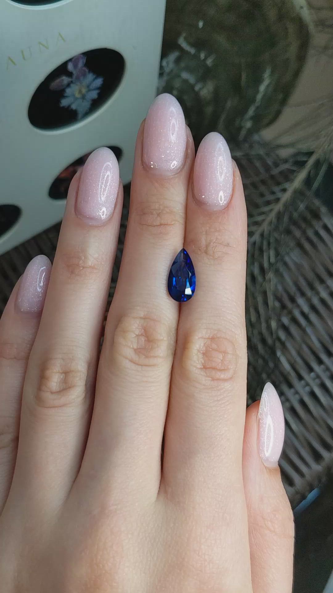 3.71 Ct. Blue Sapphire from Ceylon (Sri Lanka) Size Video