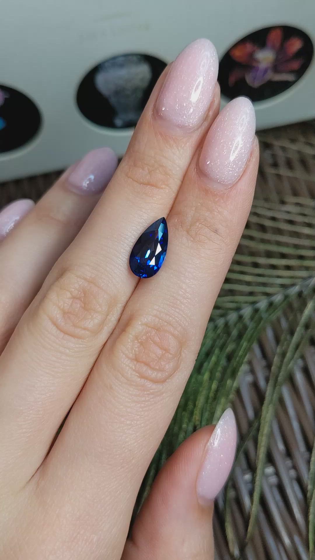 3.71 Ct. Blue Sapphire from Ceylon (Sri Lanka) Size Video