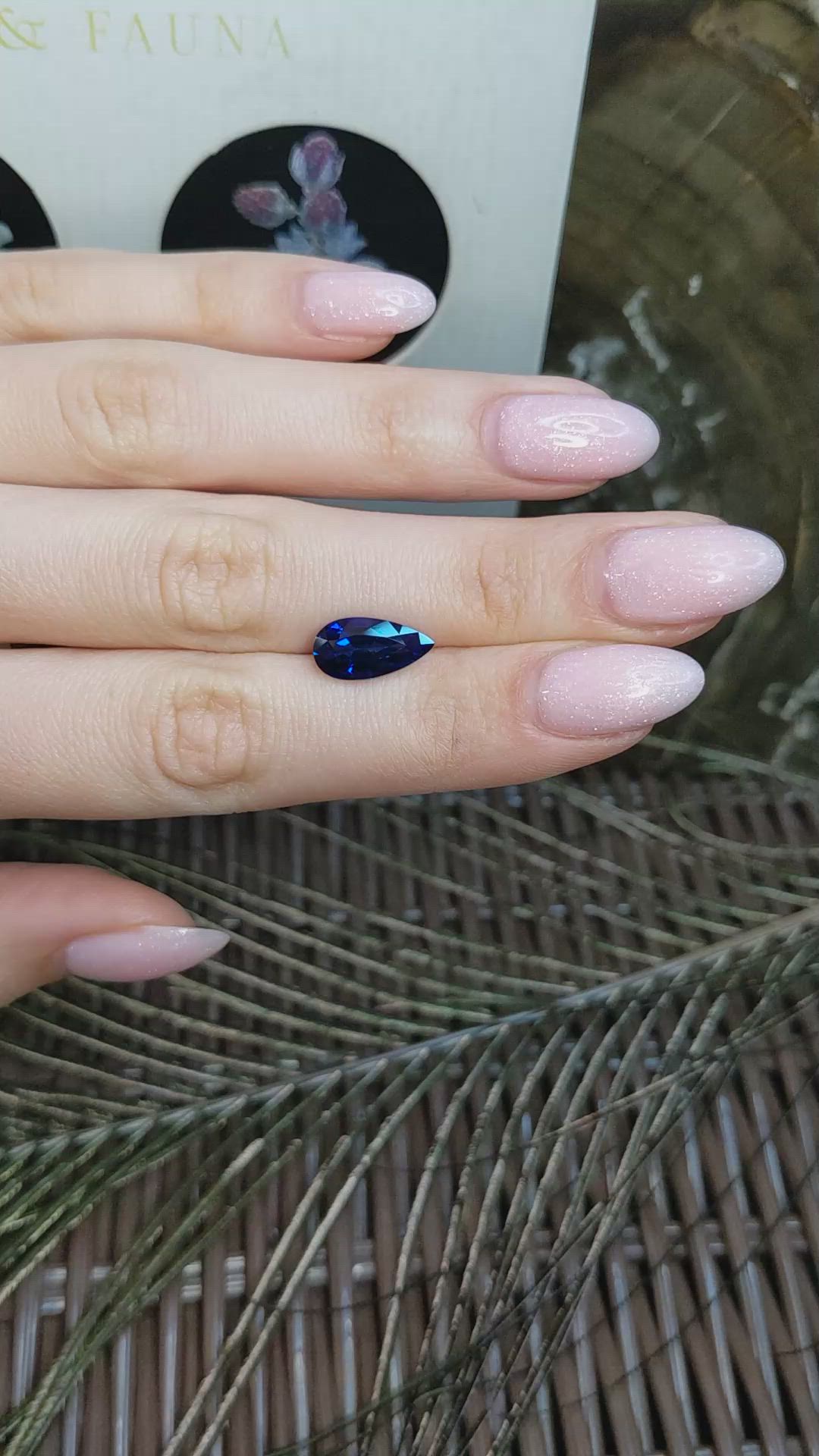 3.71 Ct. Blue Sapphire from Ceylon (Sri Lanka) Size Video