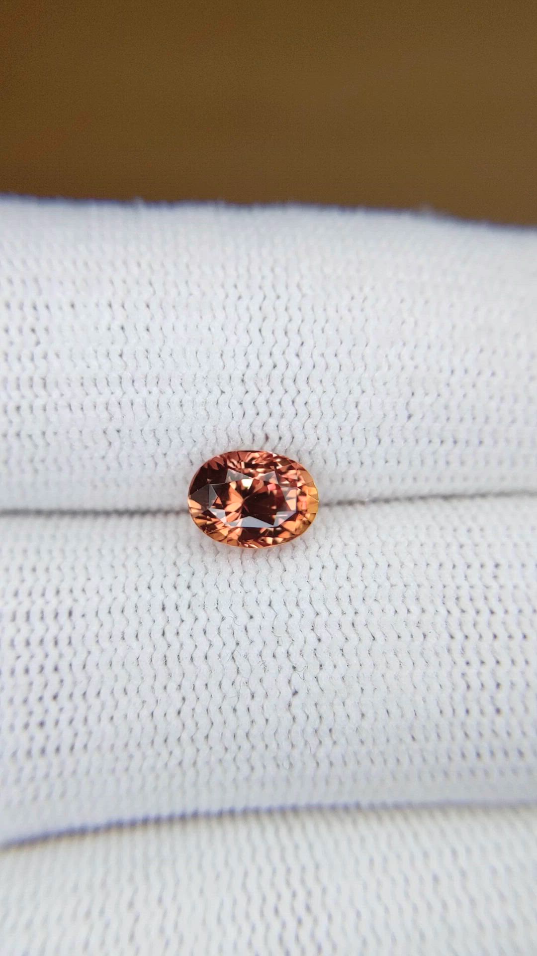 1.47 Ct. Padparadscha Sapphire from Madagascar Size Video