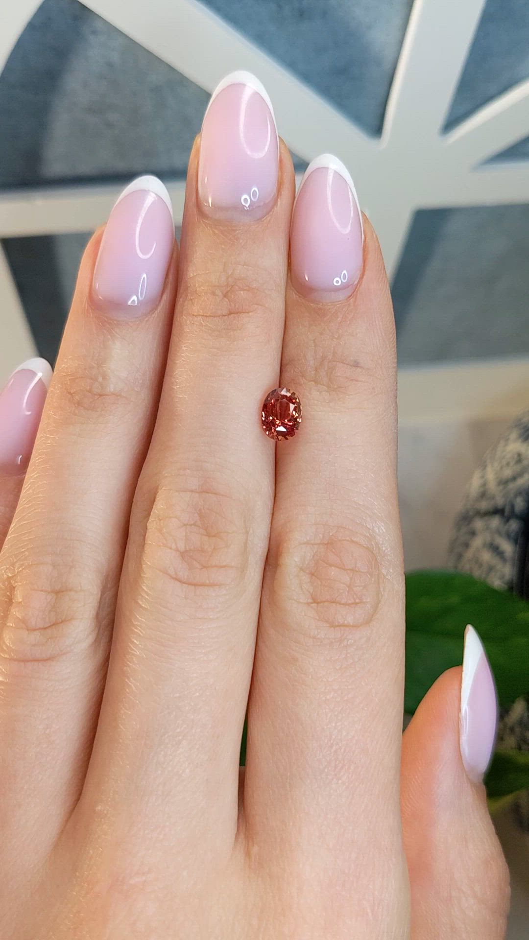1.47 Ct. Padparadscha Sapphire from Madagascar Size Video