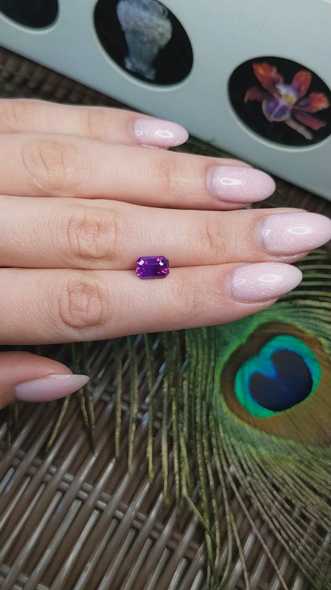 2.56 Ct. Pinkish Purple Sapphire from Madagascar Size Video