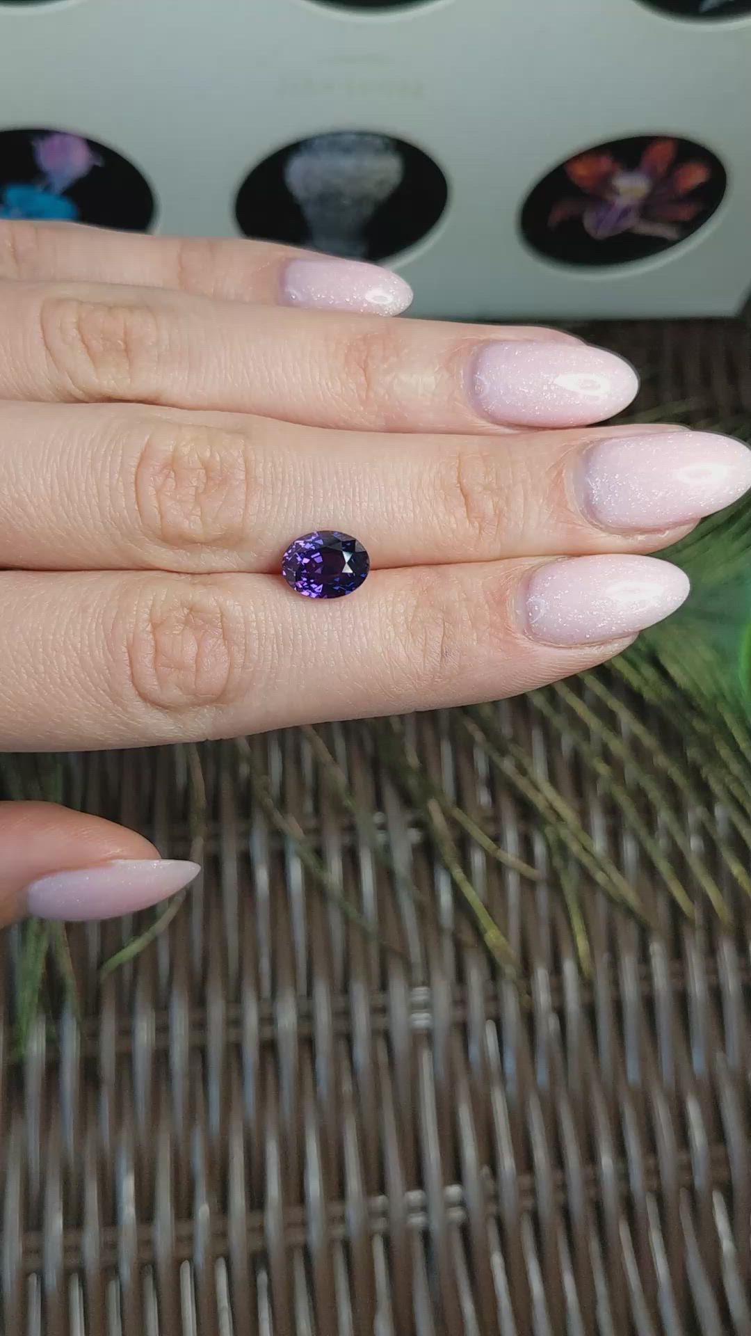 3.83 Ct. Purple Sapphire from Madagascar Size Video