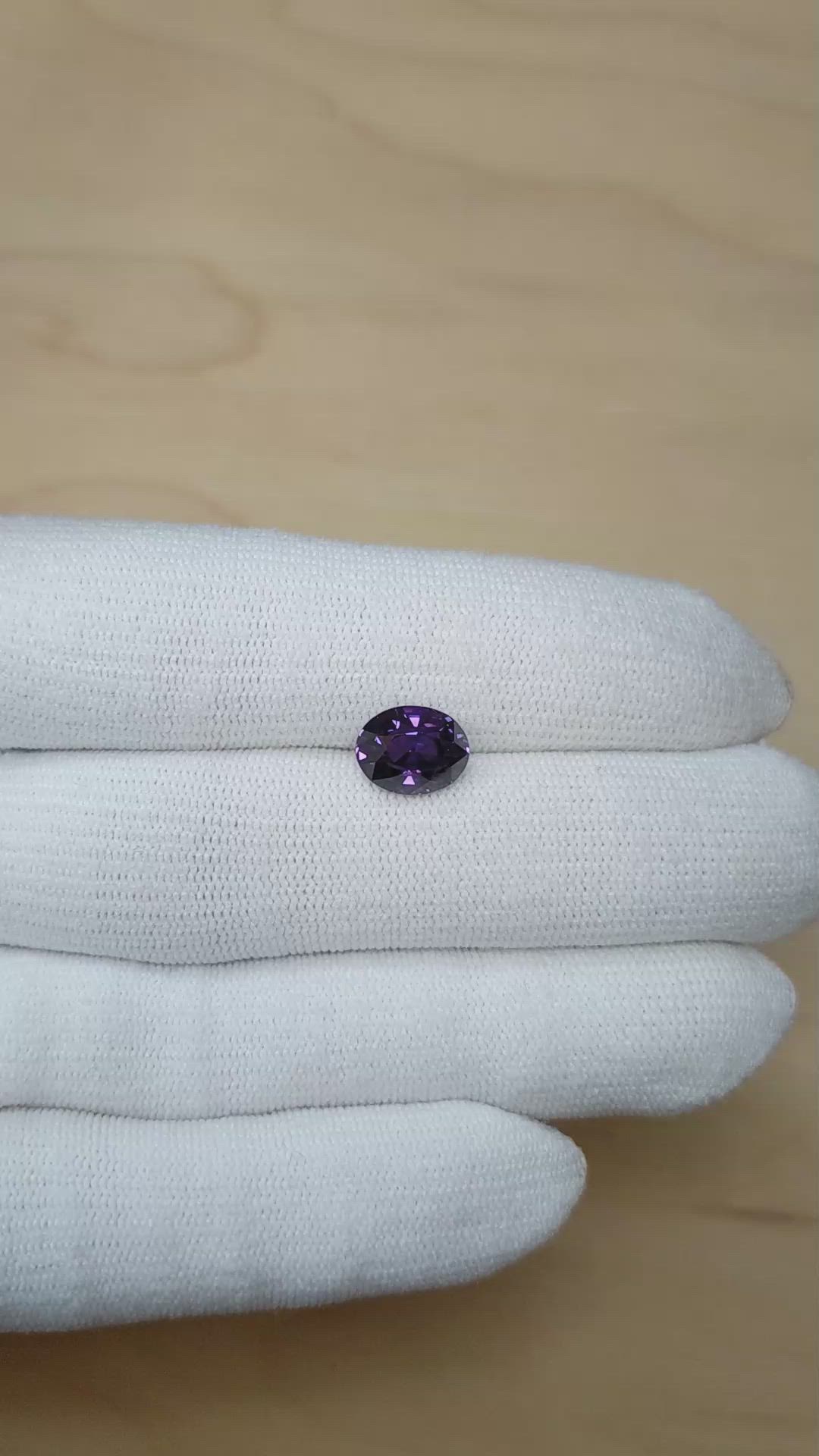 3.83 Ct. Purple Sapphire from Madagascar Size Video