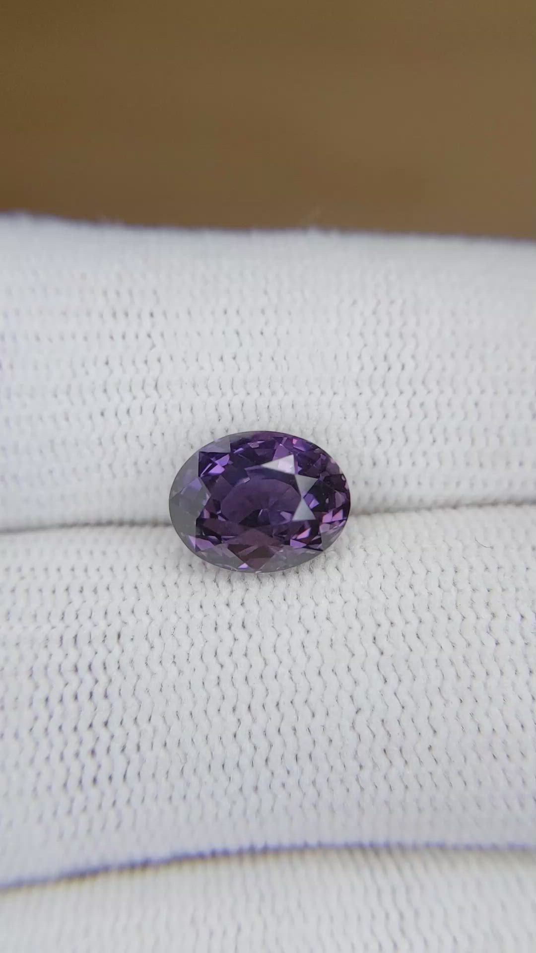 3.83 Ct. Purple Sapphire from Madagascar Size Video