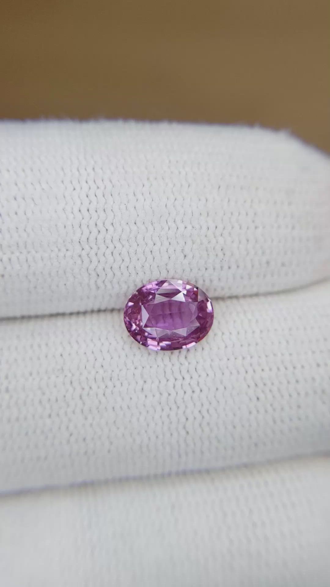 1.50 Ct. Purplish Pink Sapphire from Madagascar Size Video