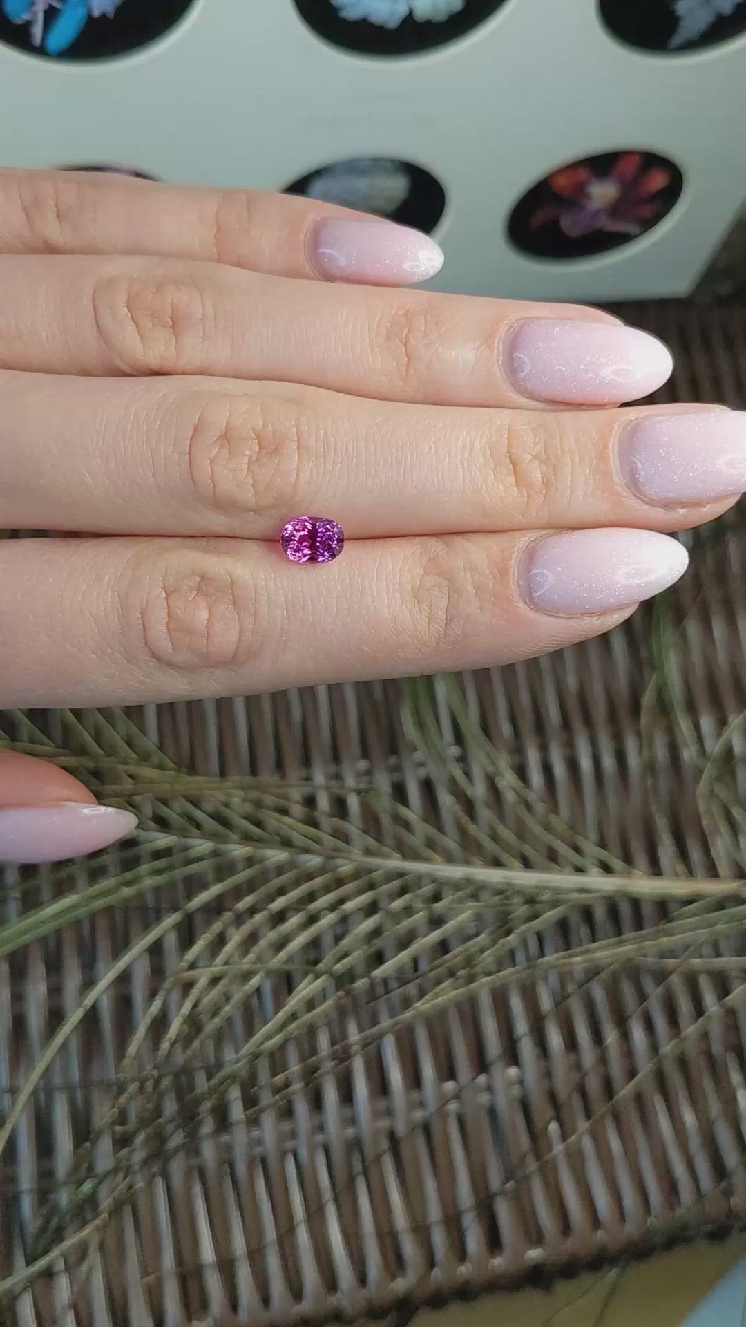 1.55 Ct. Purplish Pink Sapphire from Madagascar Size Video