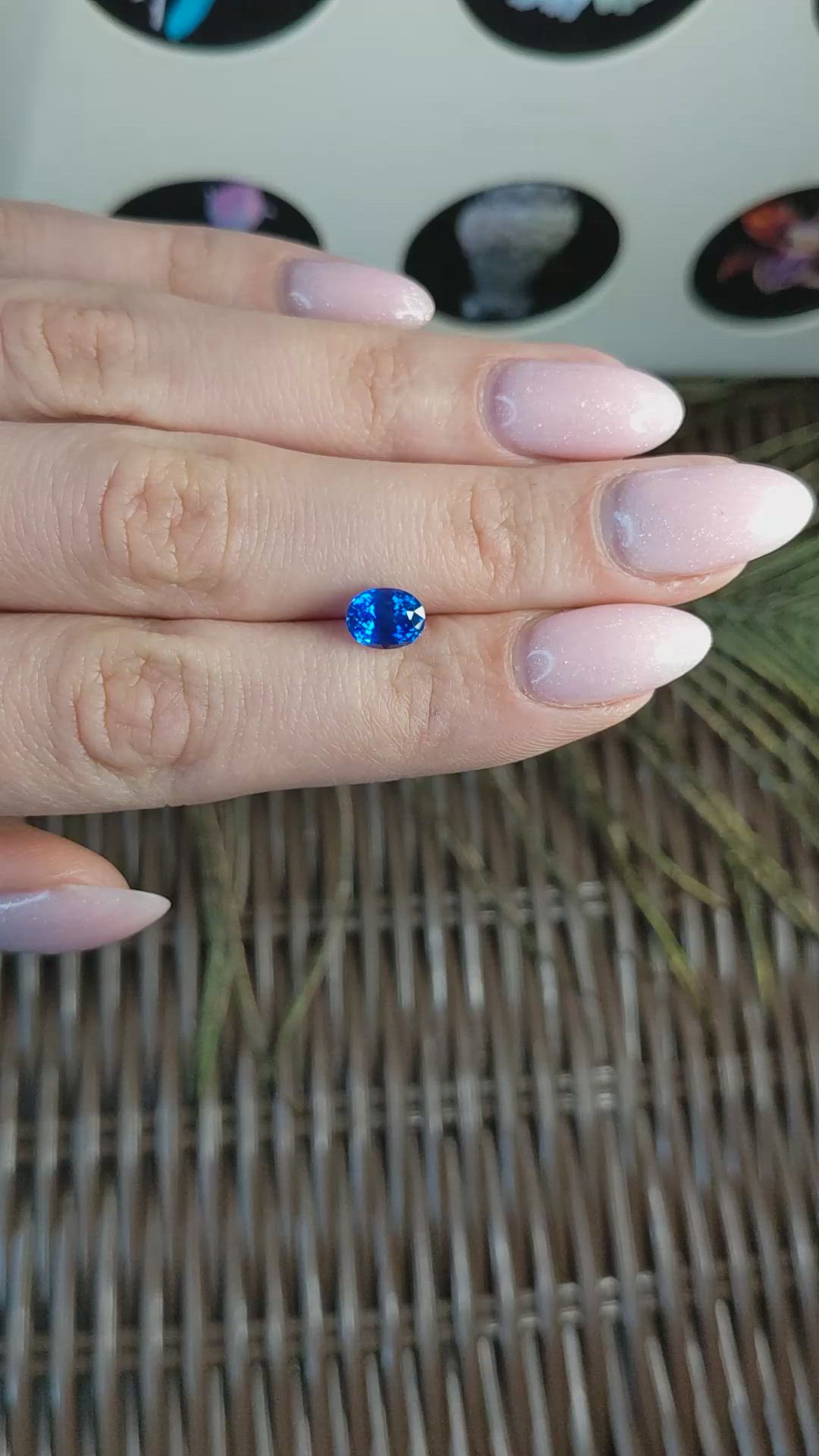1.72 Ct. Blue Sapphire from Ceylon (Sri Lanka) Size Video