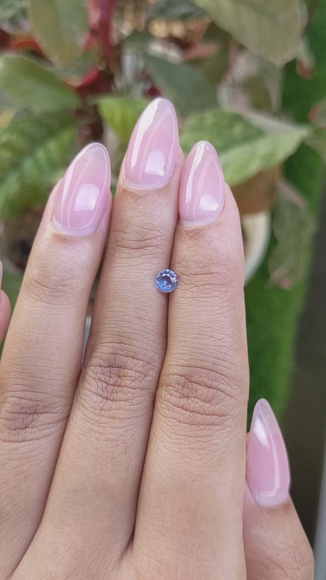 0.27 Ct. Blue Sapphire from Ceylon (Sri Lanka) Size Video