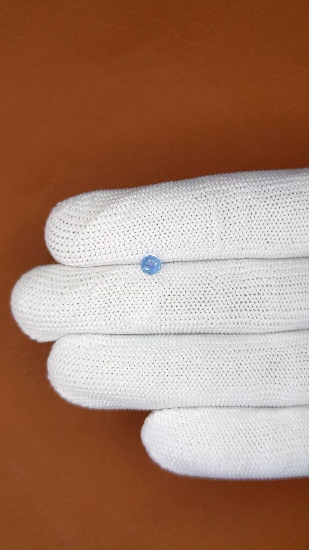0.27 Ct. Blue Sapphire from Ceylon (Sri Lanka) Size Video